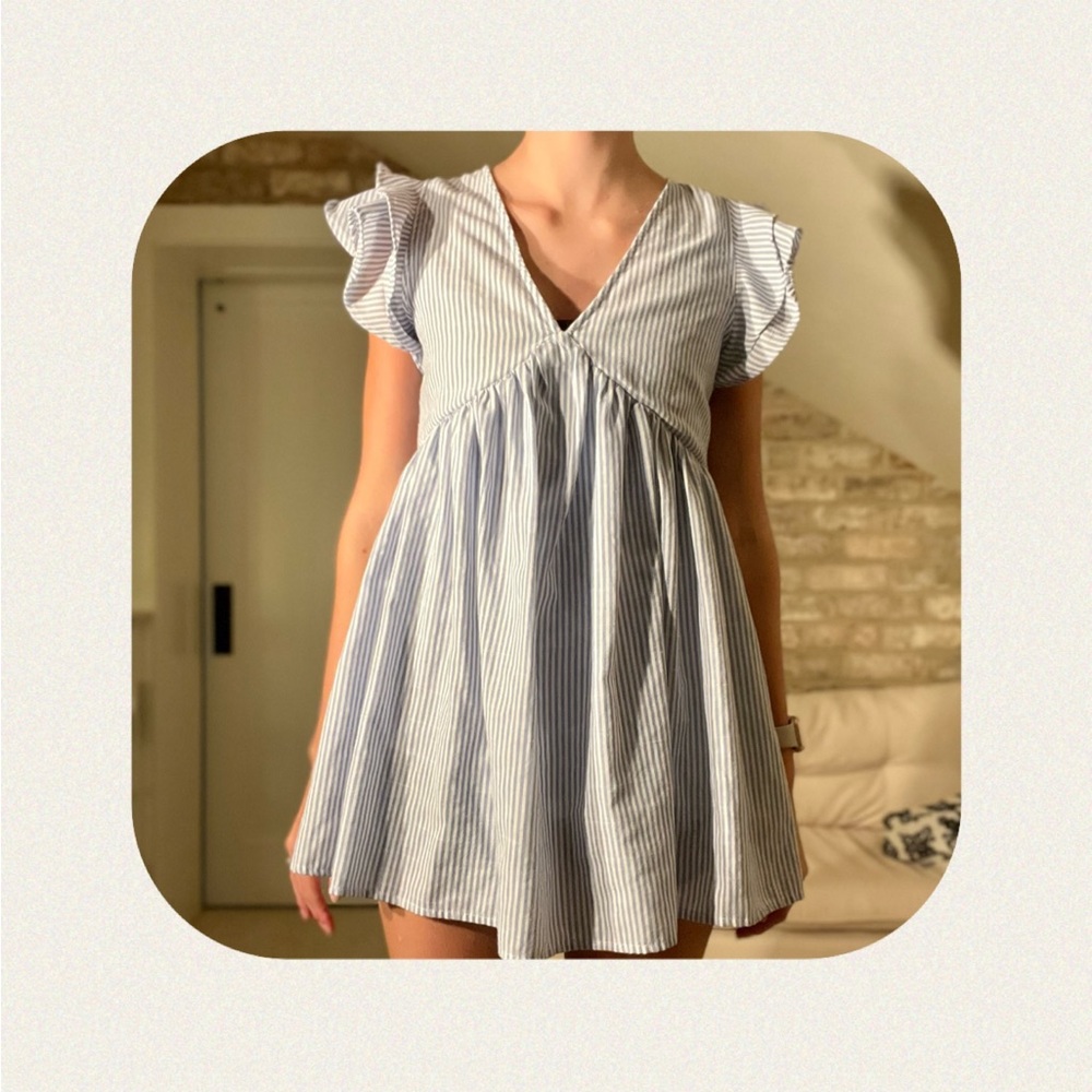 Shinestar striped dress